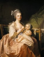 18th century mother breastfeeding